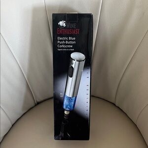 Silver and Blue Electric Corkscrew